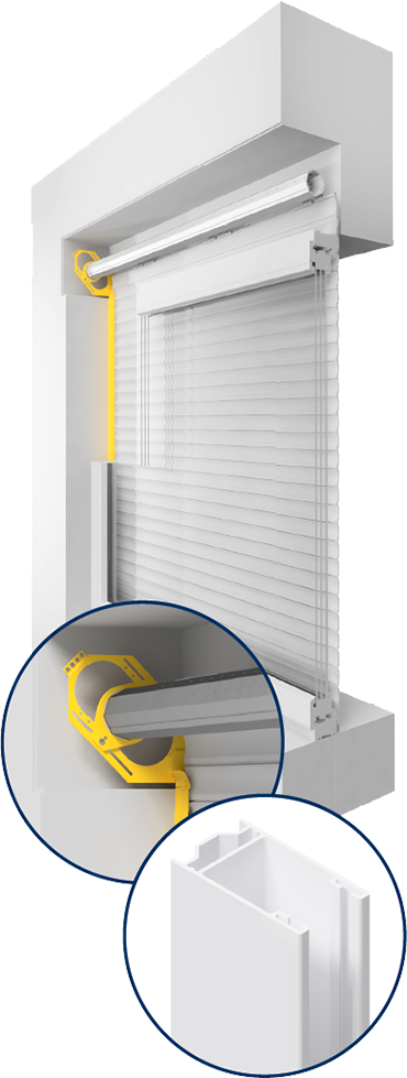 Detaily Rolosa roller shutters for exterior use
