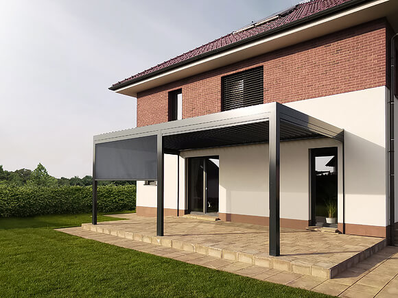 Bioclimatic, fabric pergolas